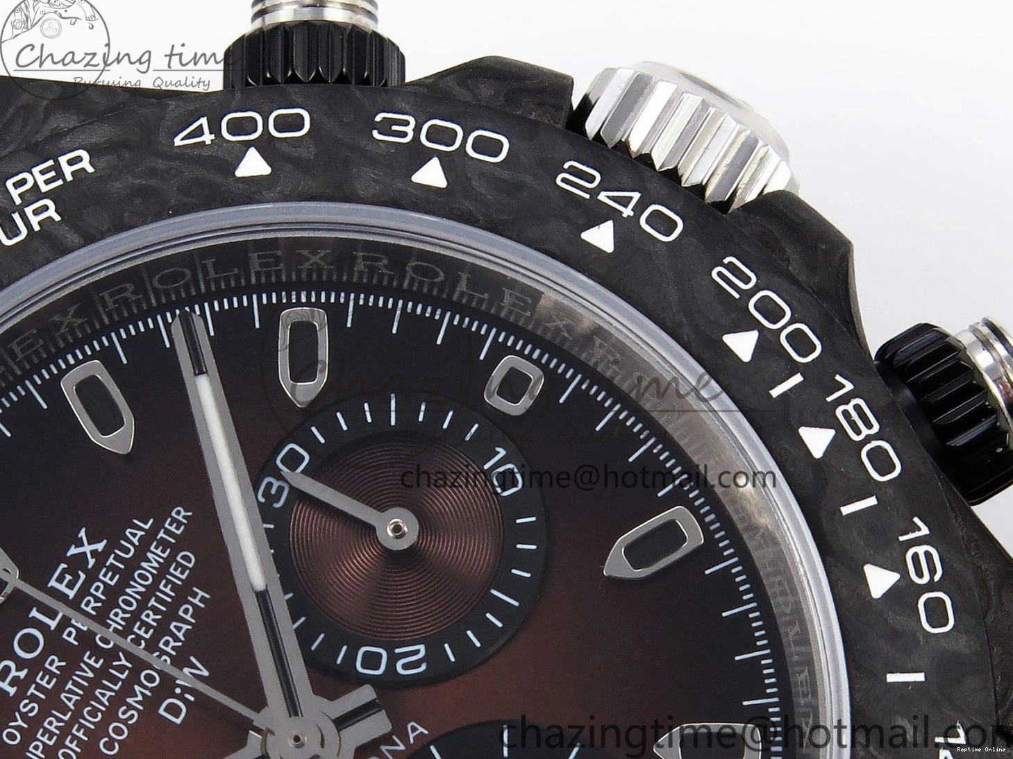 0122 Daytona DIW Carbon SS Case and Bezel DIWF Edition Brown Dial on Brown Nylon Strap A Comfortable 1888